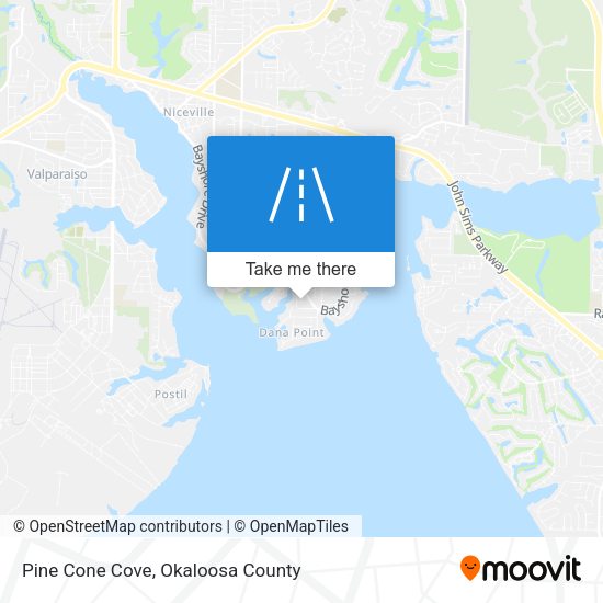 Pine Cone Cove map