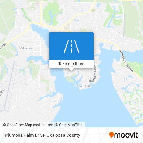 Plumosa Palm Drive map