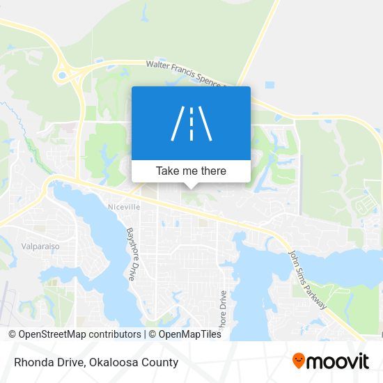 Rhonda Drive map