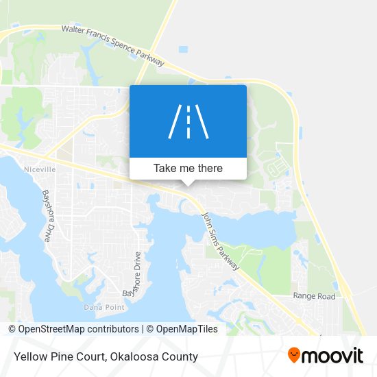 Yellow Pine Court map