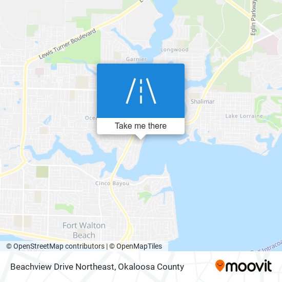 Mapa de Beachview Drive Northeast