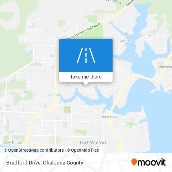 Bradford Drive map