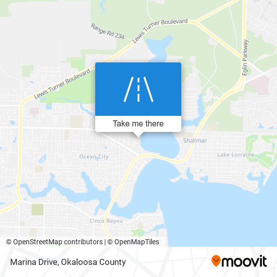 Marina Drive map