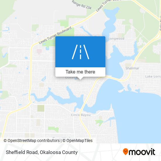 Mapa de Sheffield Road