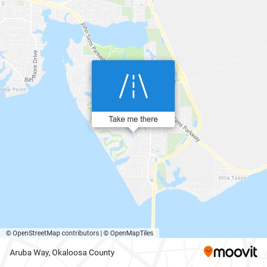 Aruba Way map