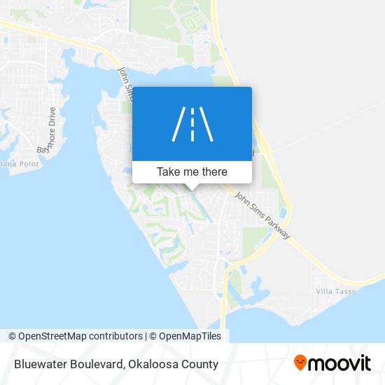 Mapa de Bluewater Boulevard
