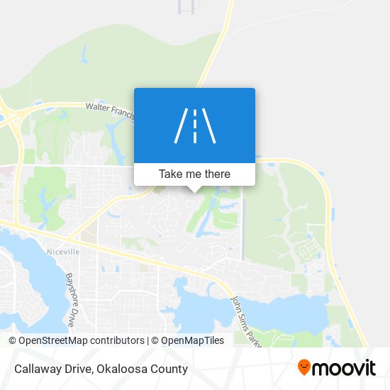 Callaway Drive map