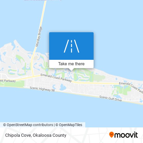 Chipola Cove map