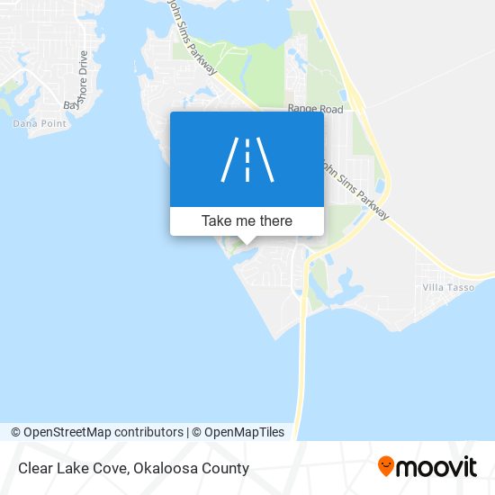 Clear Lake Cove map