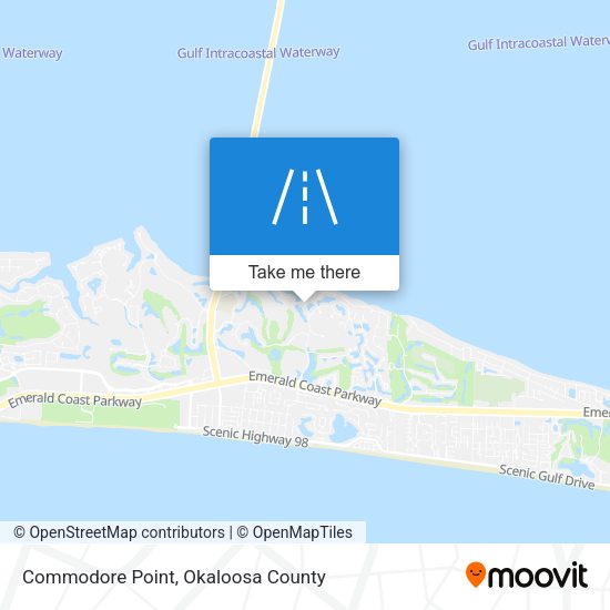 Mapa de Commodore Point