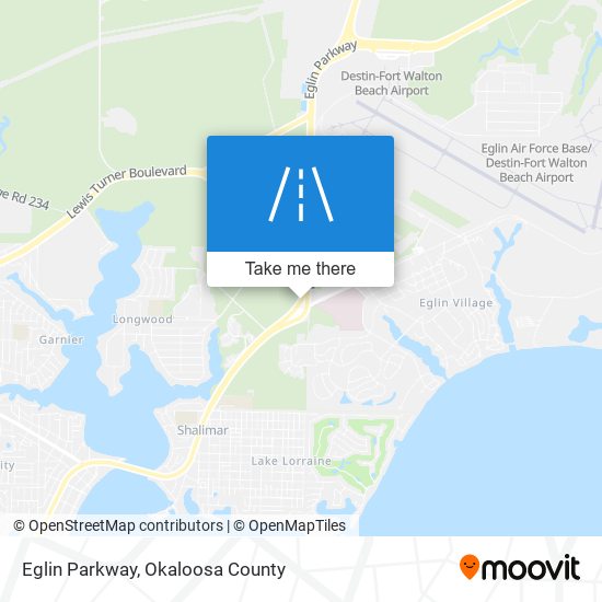 Eglin Parkway map