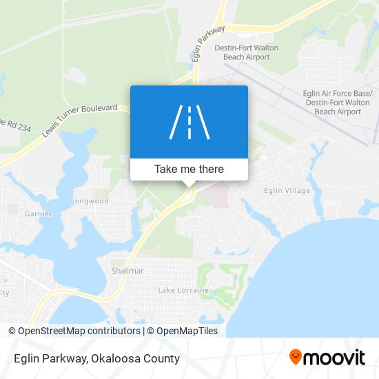 Mapa de Eglin Parkway