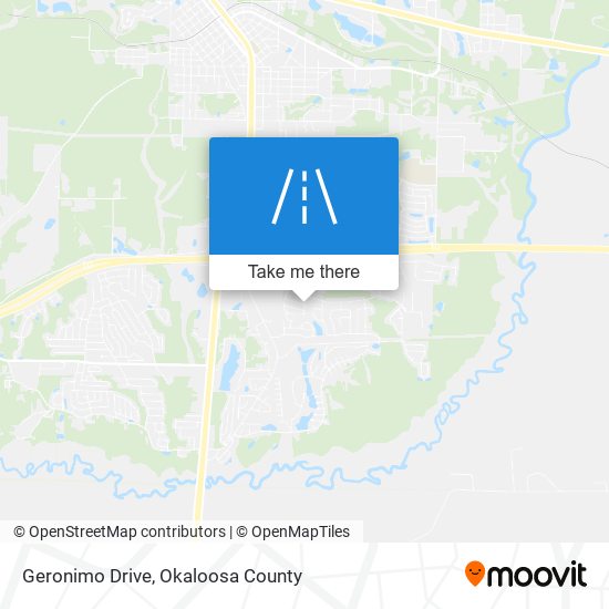 Geronimo Drive map