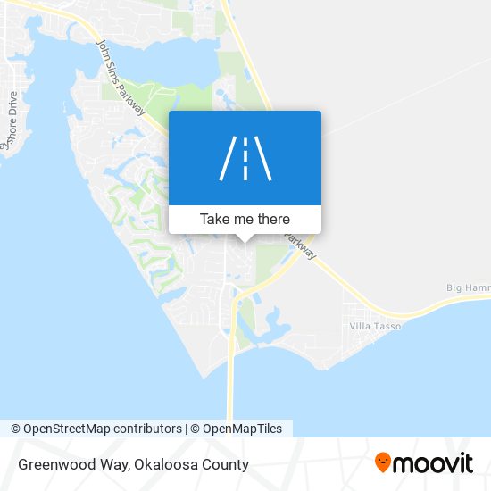 Greenwood Way map