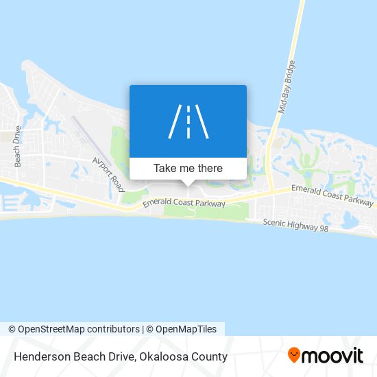 Henderson Beach Drive map