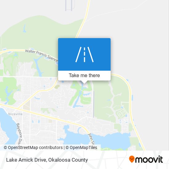 Lake Amick Drive map