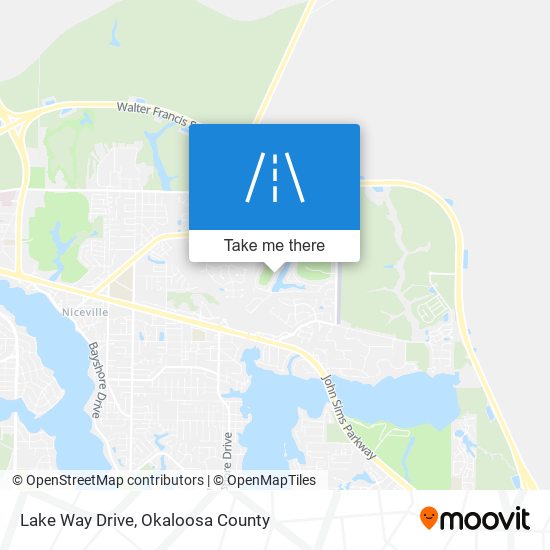 Lake Way Drive map