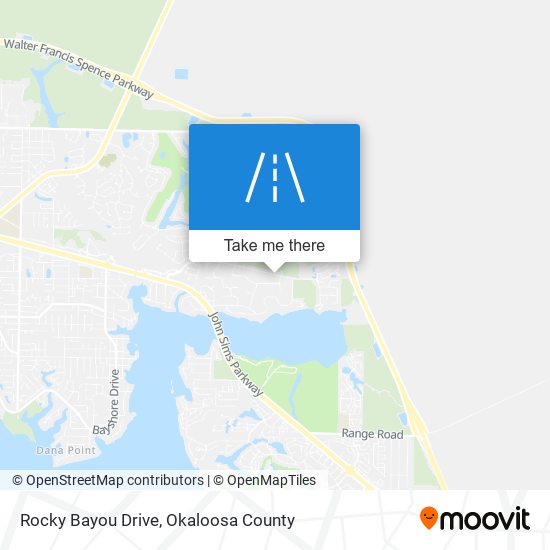 Rocky Bayou Drive map