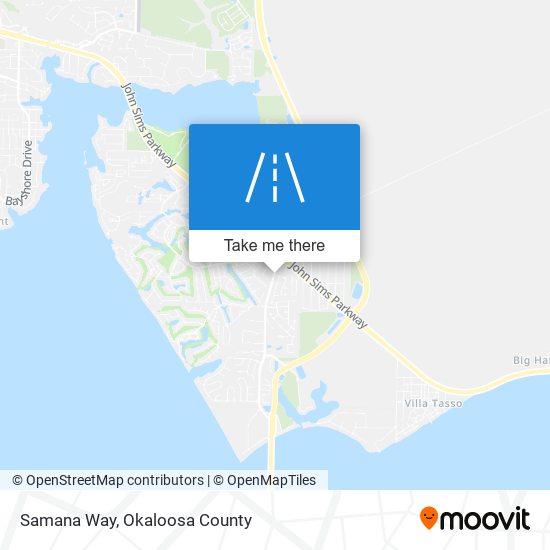 Samana Way map