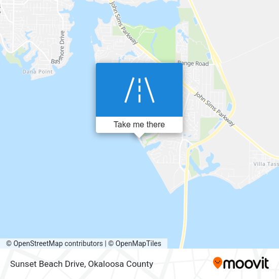 Sunset Beach Drive map