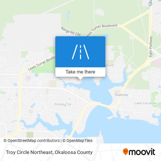 Mapa de Troy Circle Northeast