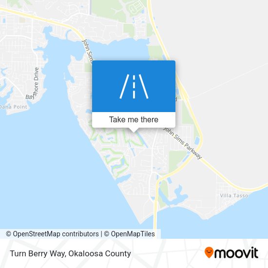 Turn Berry Way map