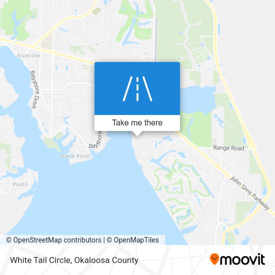 White Tail Circle map