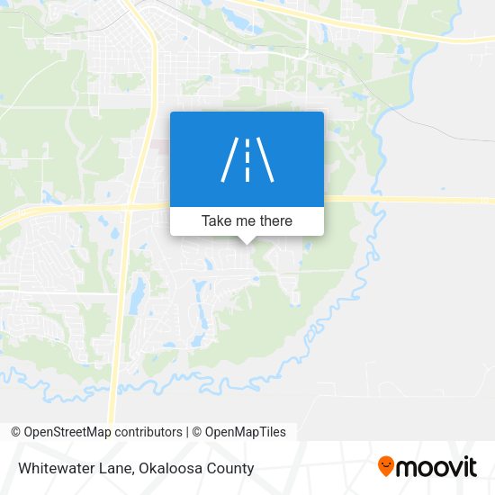 Whitewater Lane map