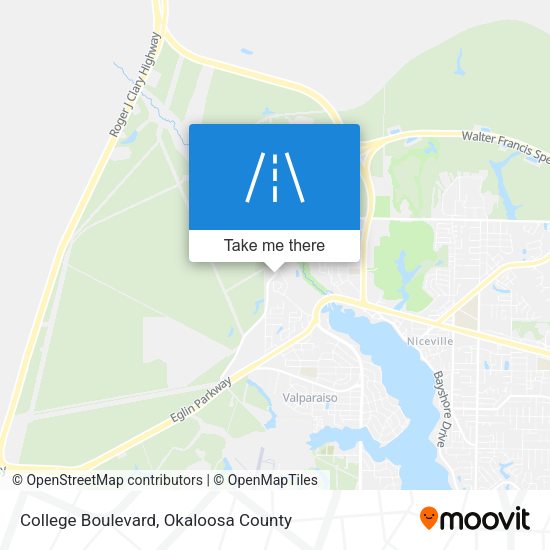 College Boulevard map