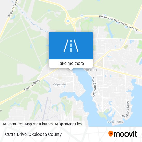 Cutts Drive map