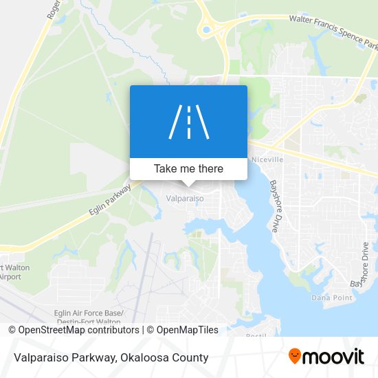 Mapa de Valparaiso Parkway
