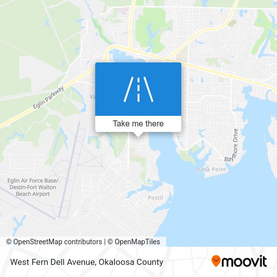 West Fern Dell Avenue map
