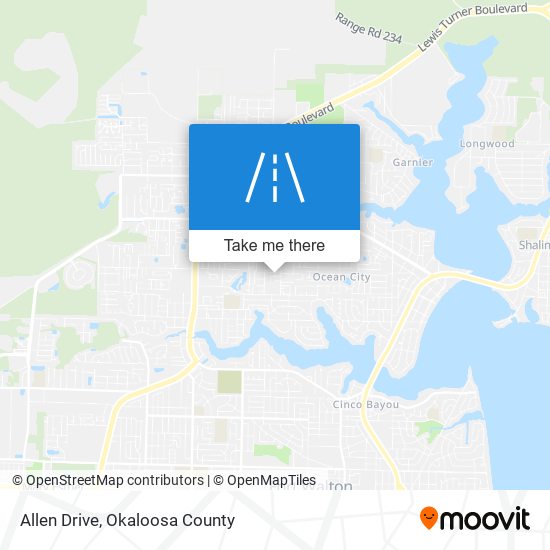 Allen Drive map