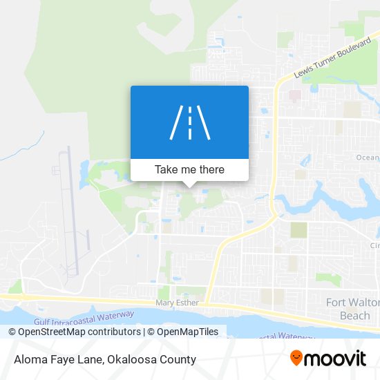 Aloma Faye Lane map