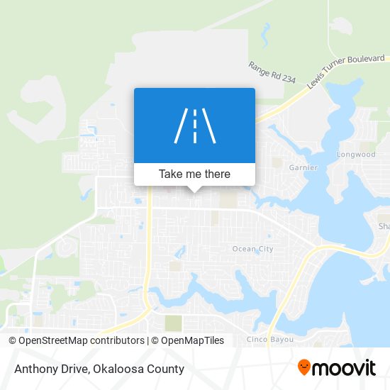 Anthony Drive map