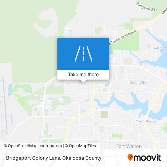 Bridgeport Colony Lane map