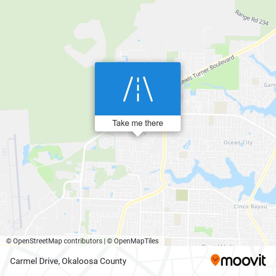 Carmel Drive map