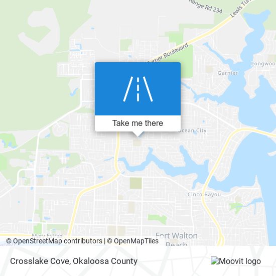 Mapa de Crosslake Cove