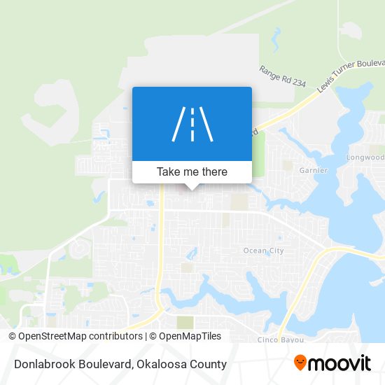 Donlabrook Boulevard map