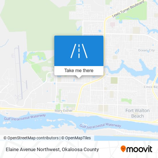 Elaine Avenue Northwest map