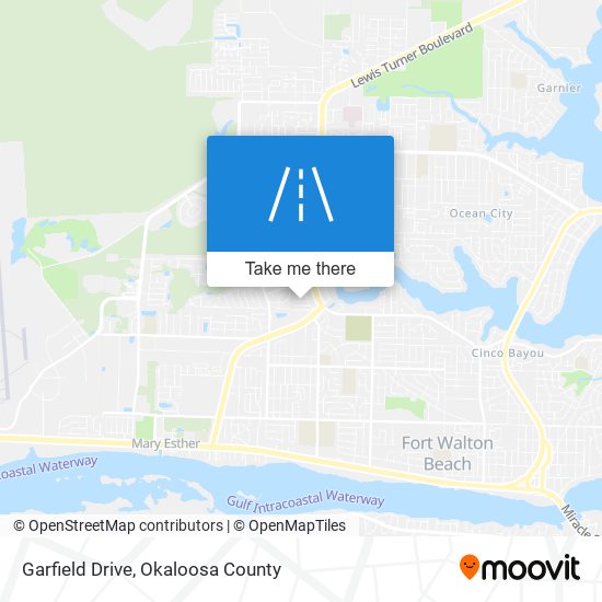 Garfield Drive map