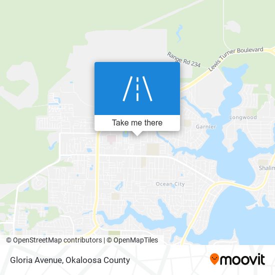 Gloria Avenue map