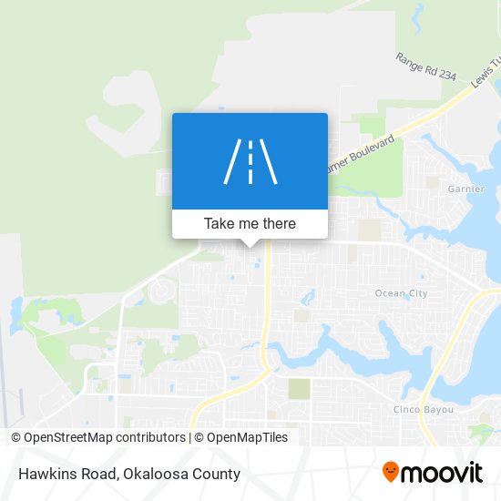 Mapa de Hawkins Road