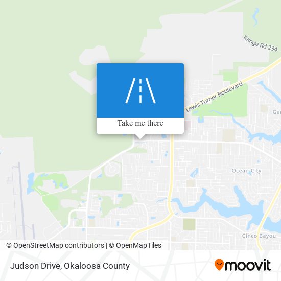 Judson Drive map