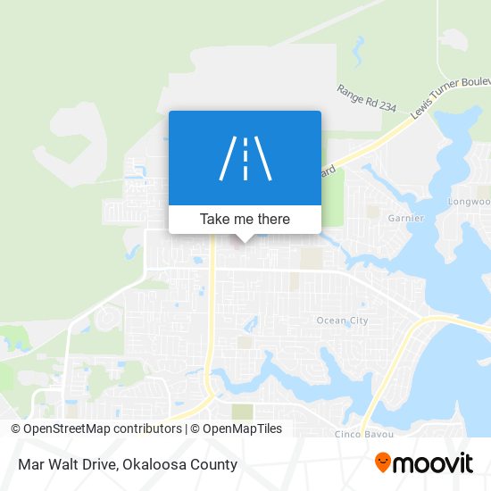 Mar Walt Drive map