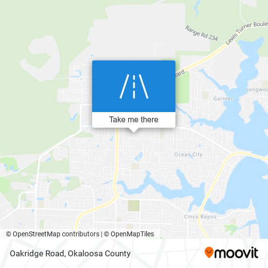 Oakridge Road map