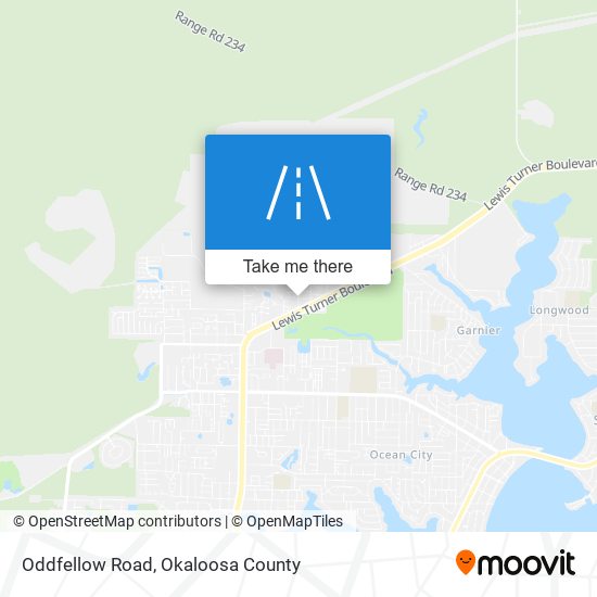 Mapa de Oddfellow Road