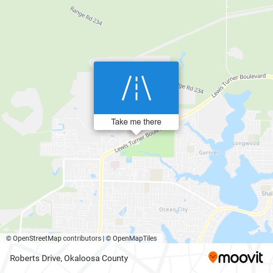 Roberts Drive map