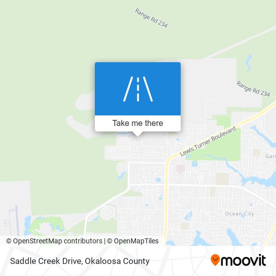 Saddle Creek Drive map