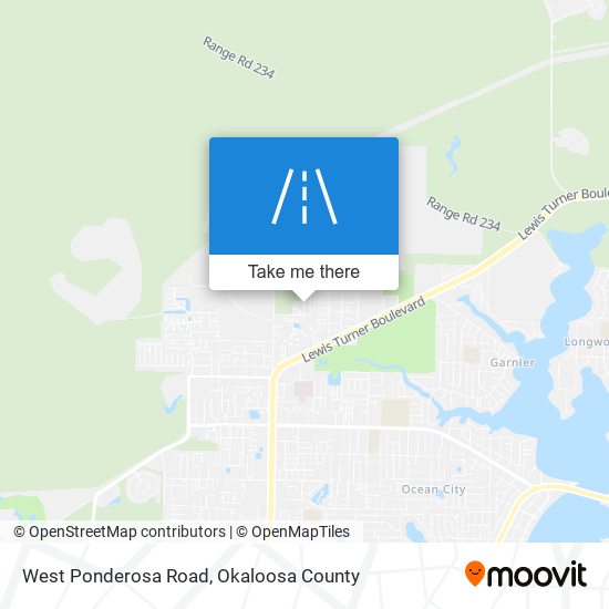 Mapa de West Ponderosa Road